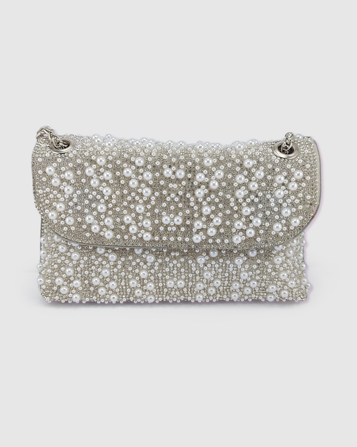 Izoa Eska Clutch Pearl Crystal