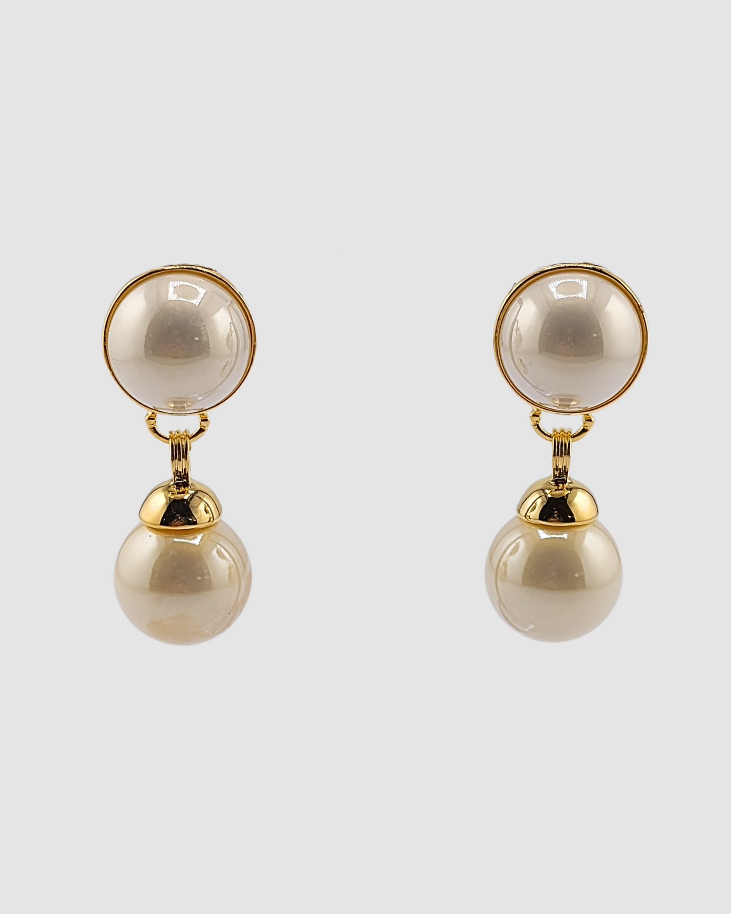 Izoa Josette Drop Earrings Pearl