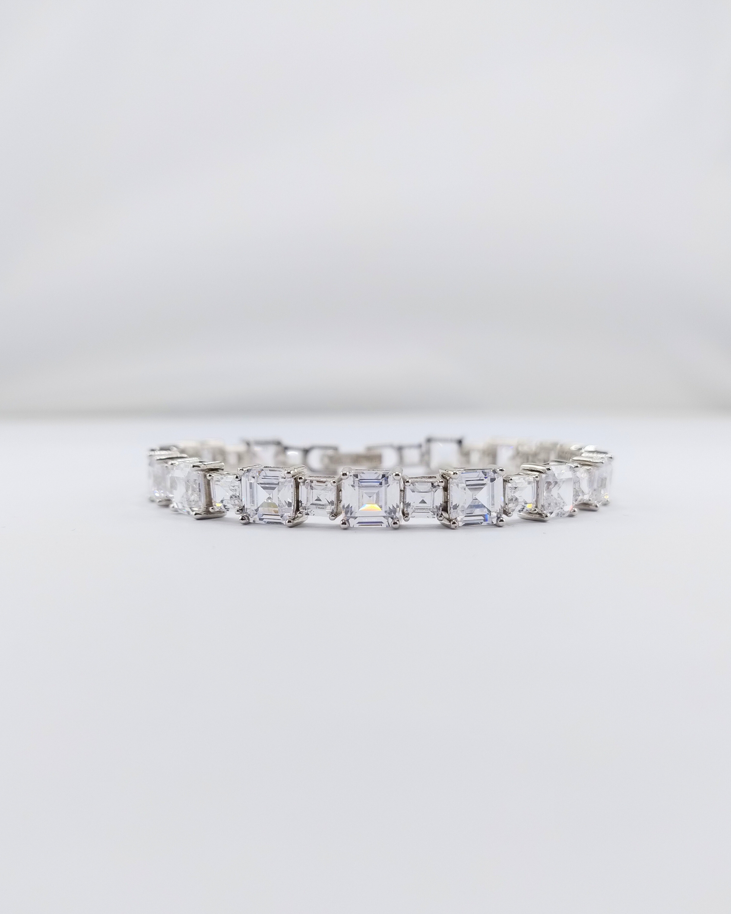 Izoa Catherine Tennis Bracelet Silver