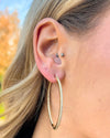 Izoa Jess Hoop Earrings Gold