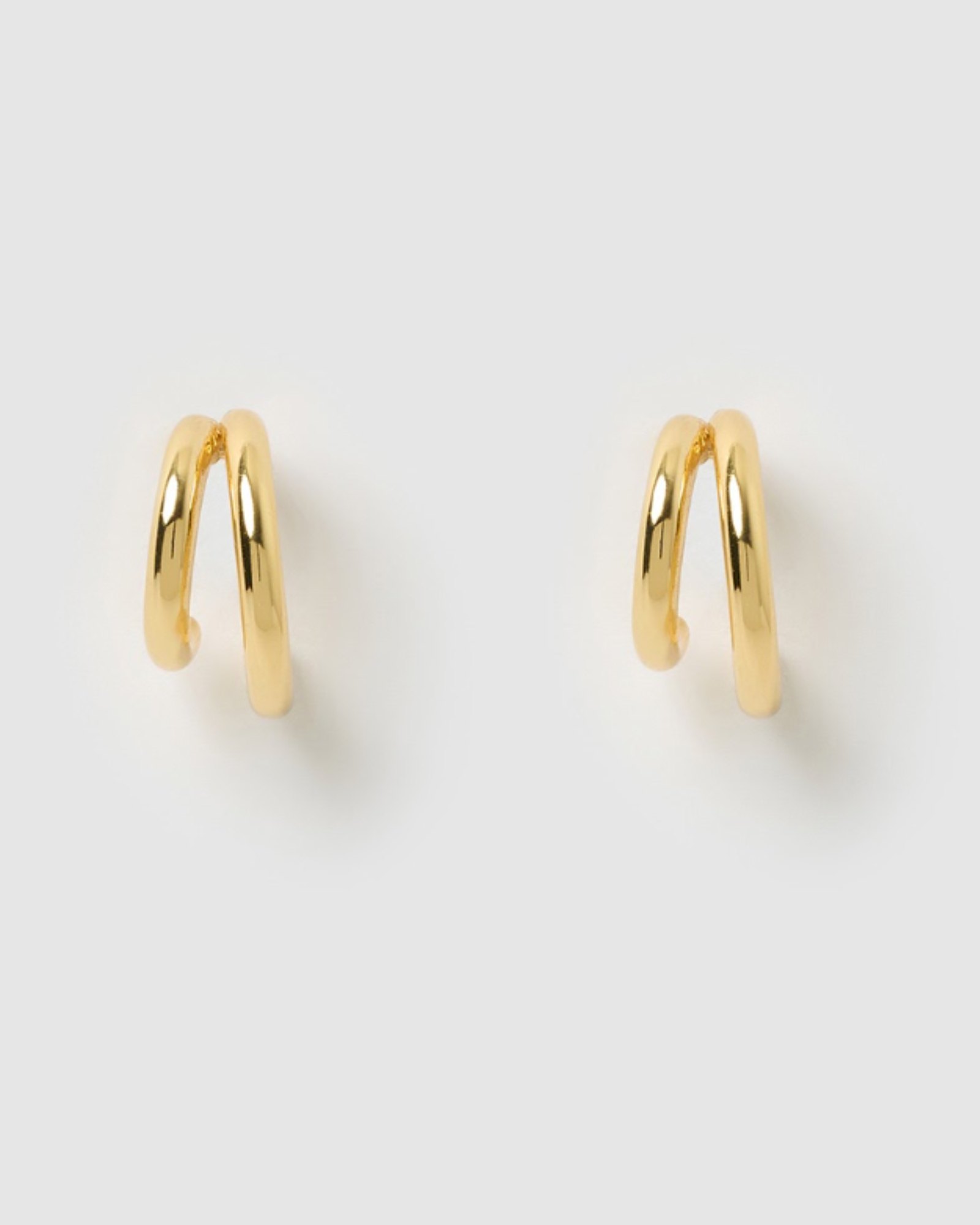 Izoa Olive Stud Earrings Gold Shop Huggie Earrings Online
