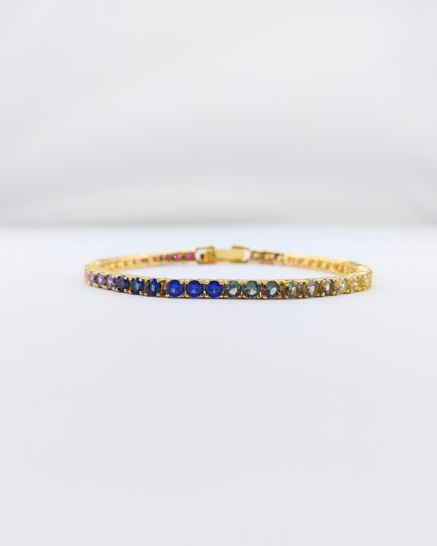 Izoa Rainbow Tennis Bracelet Multi