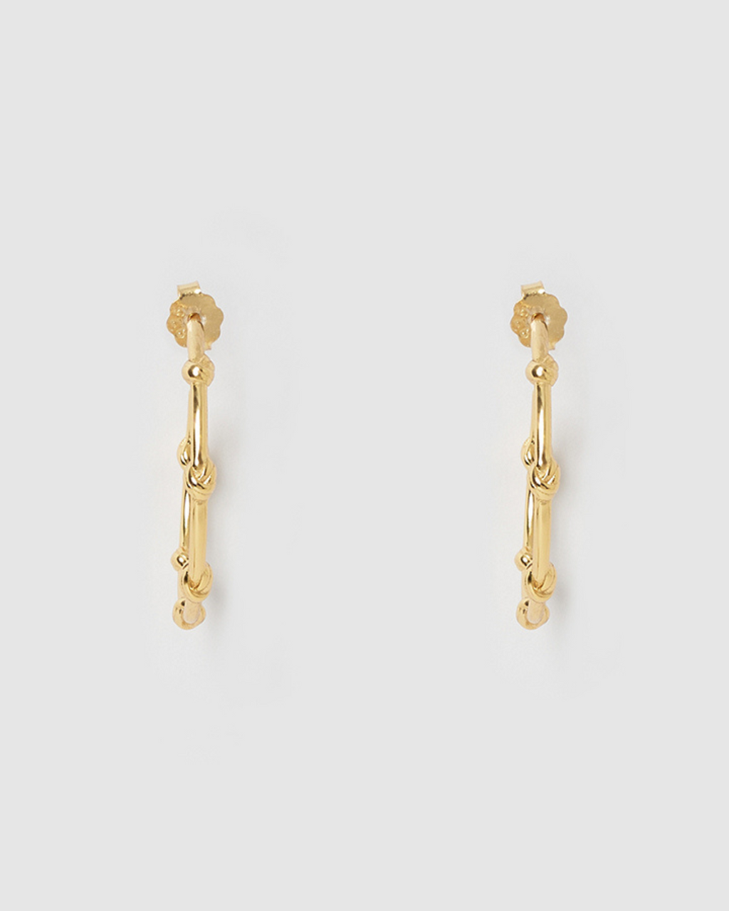 Izoa Iris Hoop Earrings Gold