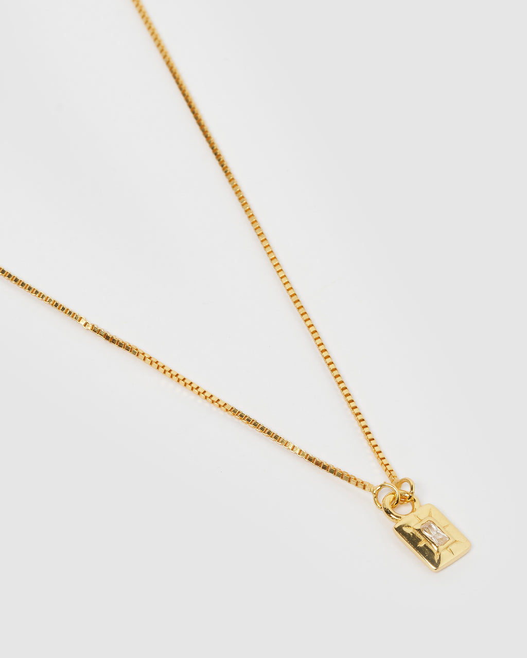 Izoa Cairo Necklace Gold Clear