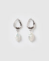 Izoa Forbidden Earrings Silver Freshwater Pearl