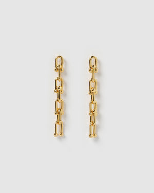 Izoa Vienna Drop Earrings Gold