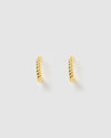 Izoa Kaelie Mini Hoop Earrings Gold
