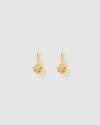 Izoa Viola Huggie Earrings Gold