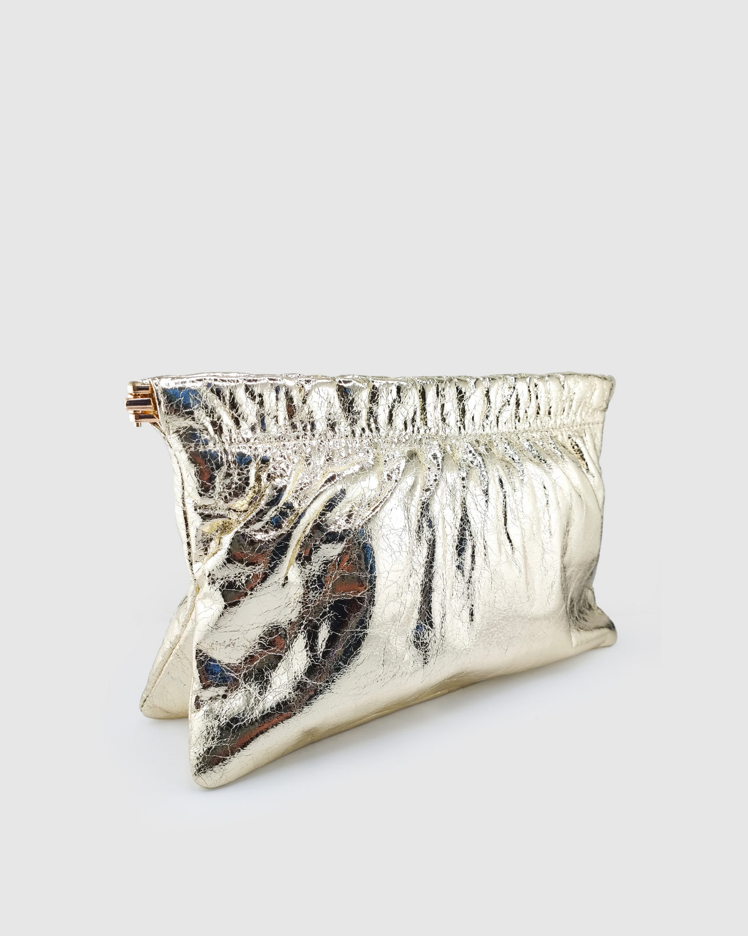 Izoa Leona Clutch in Gold