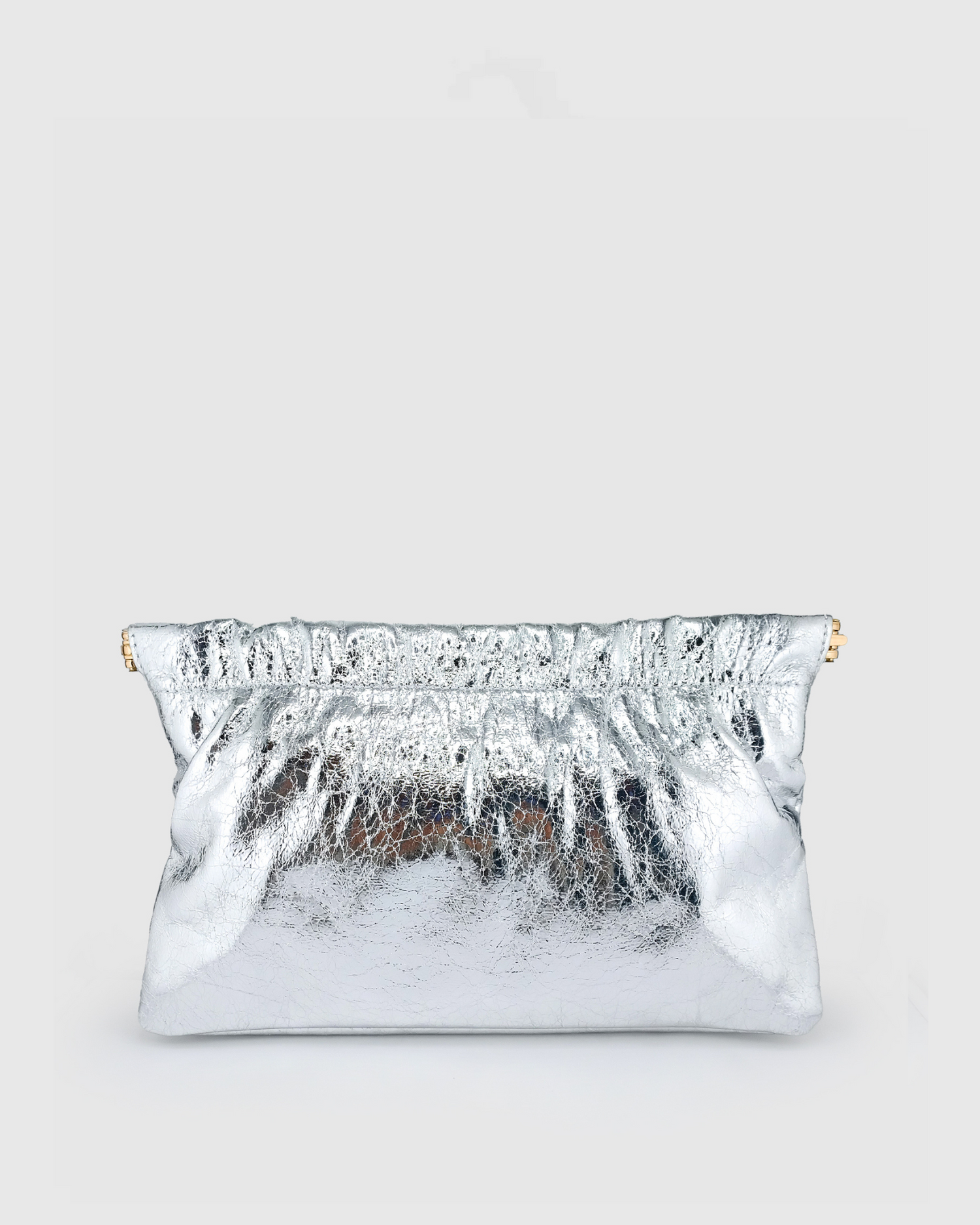 Izoa Leona Clutch in Silver