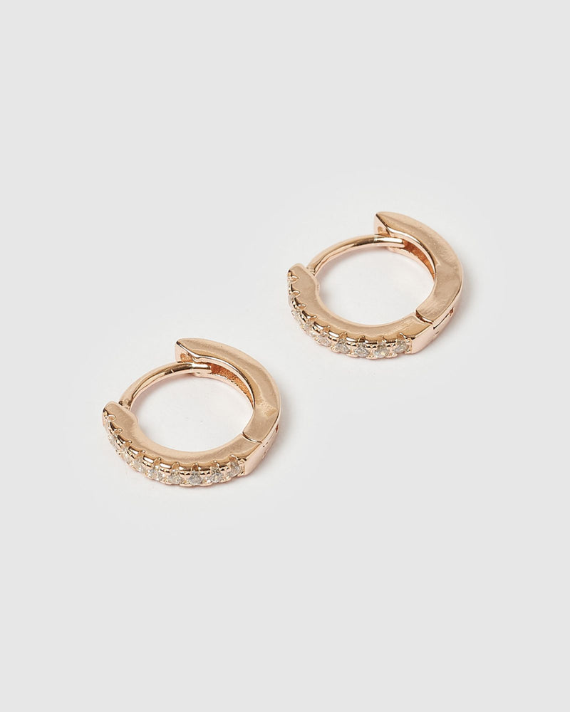 023 CT TW Diamond Huggie Hoop Earrings in 10K Rose Gold  Peoples  Jewellers