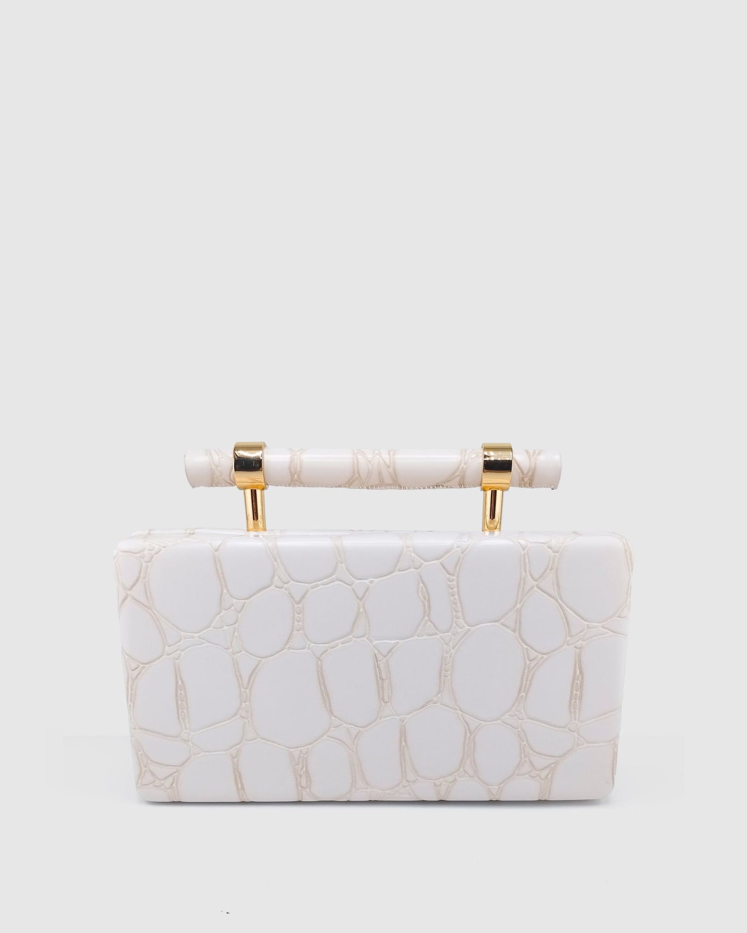 Izoa Coco Clutch White