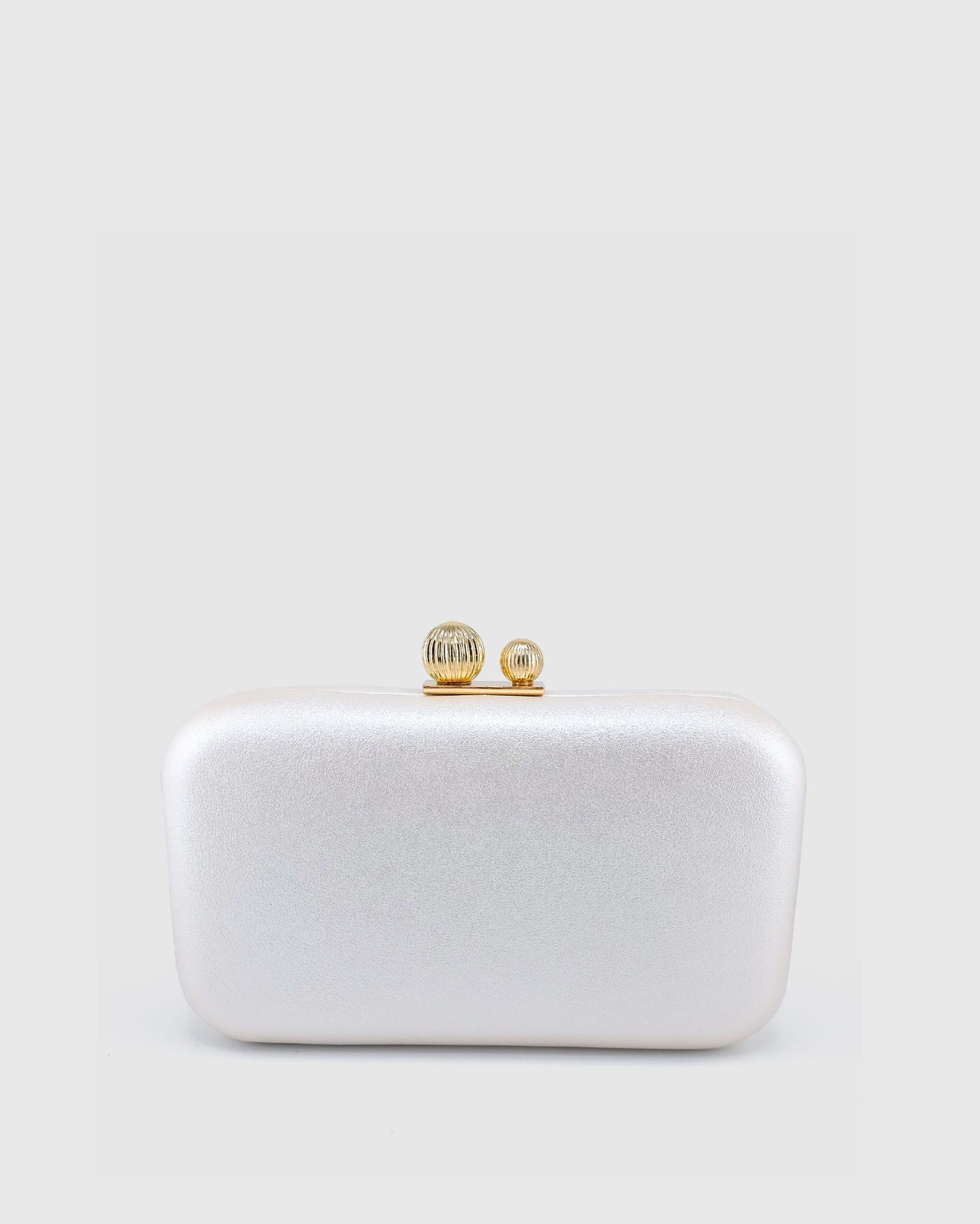 Izoa Emma Clutch Pearl White