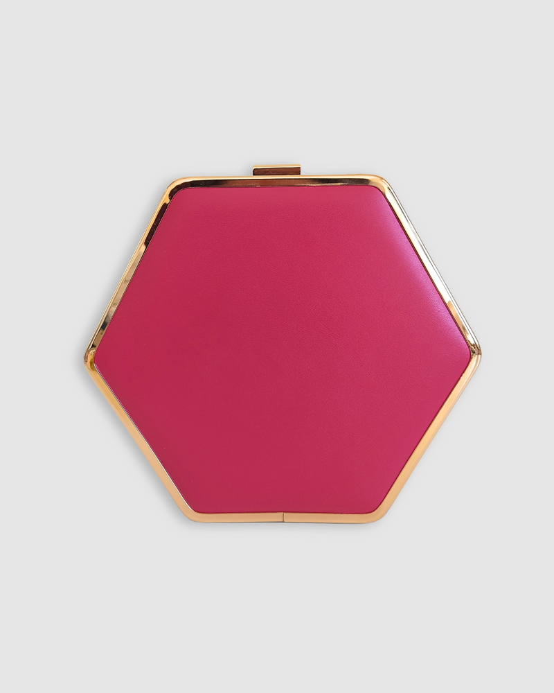 Izoa Claire Clutch Pink