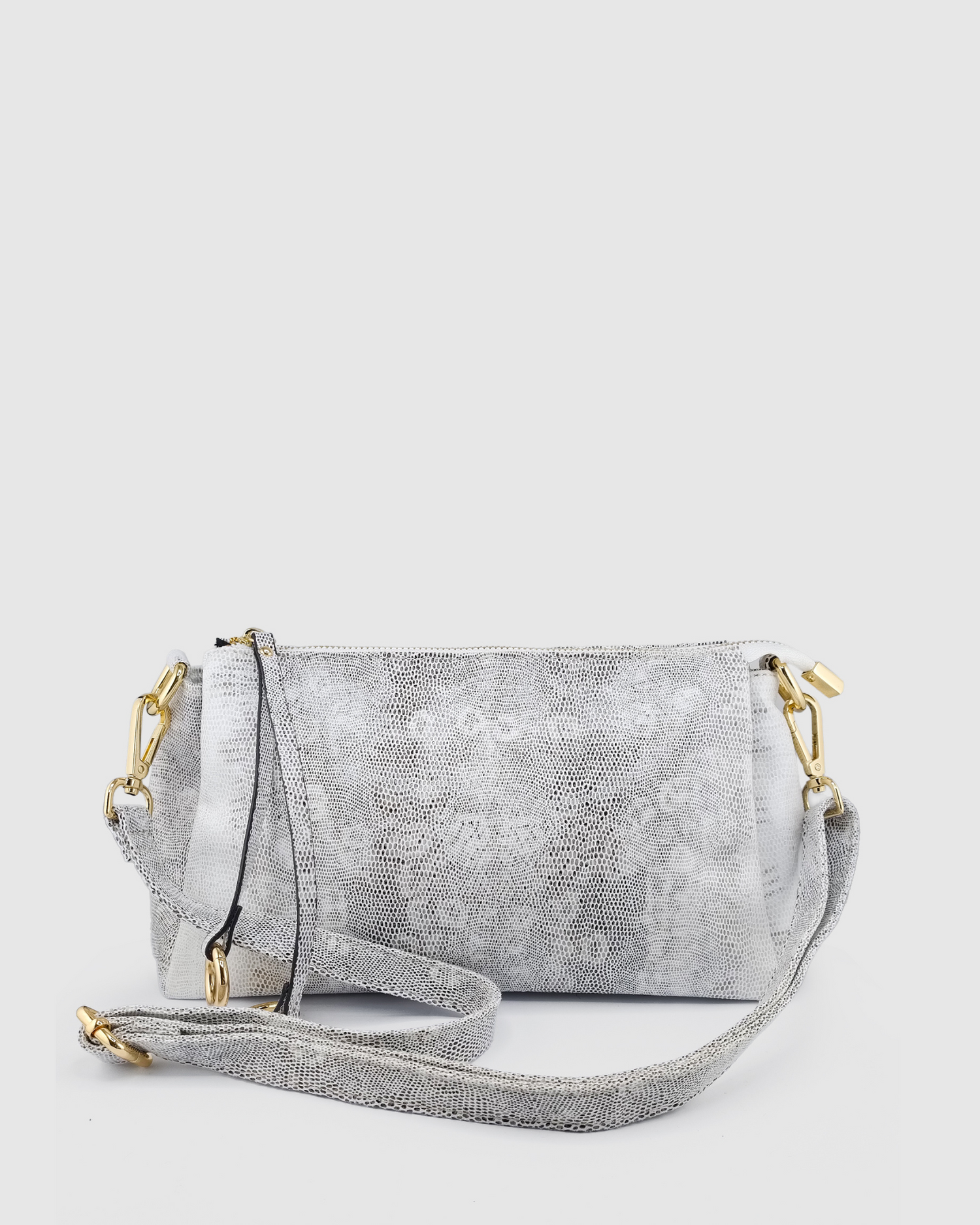 Izoa Chloe Bag in White Snake