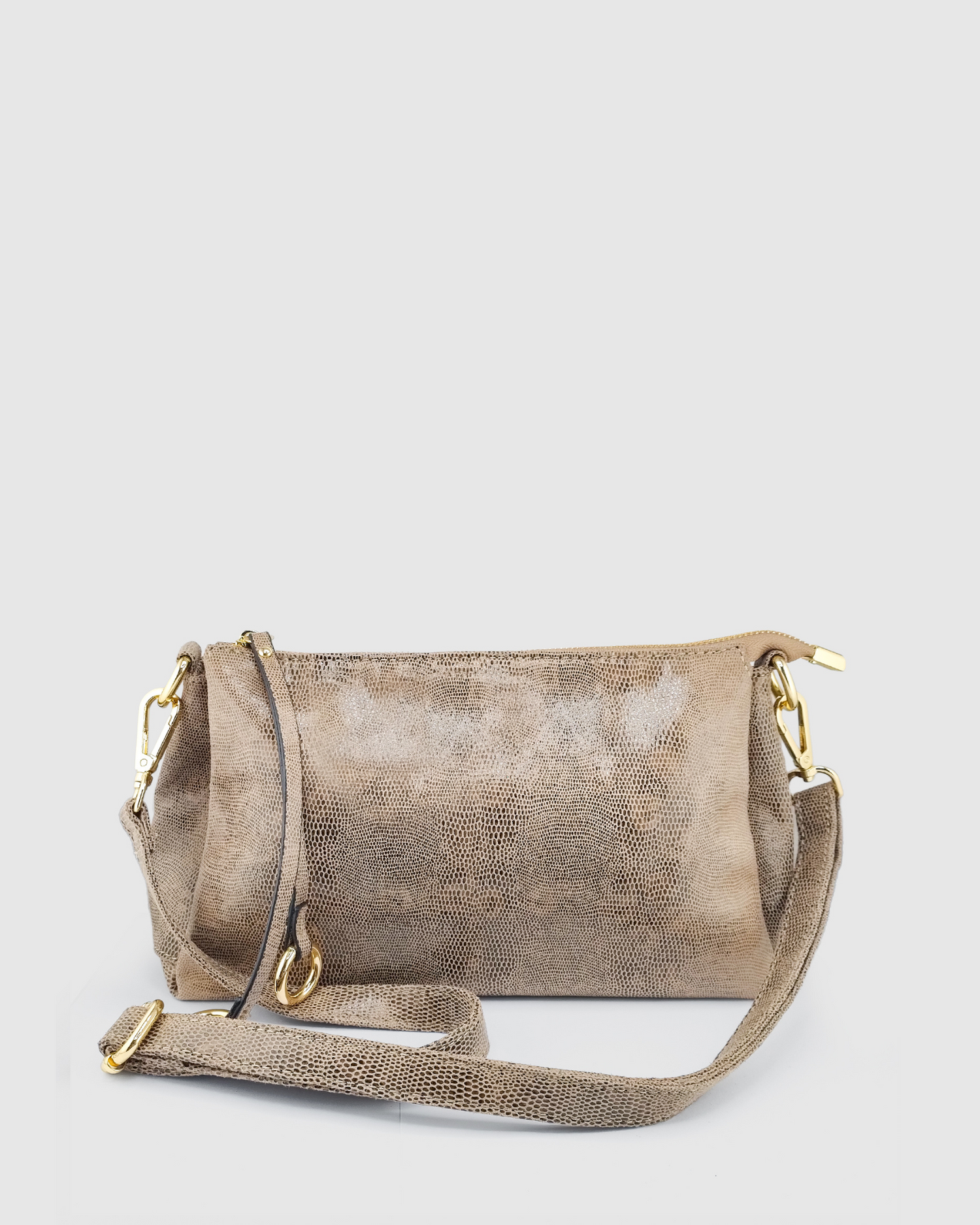 Izoa Chloe Bag in Brown Snake