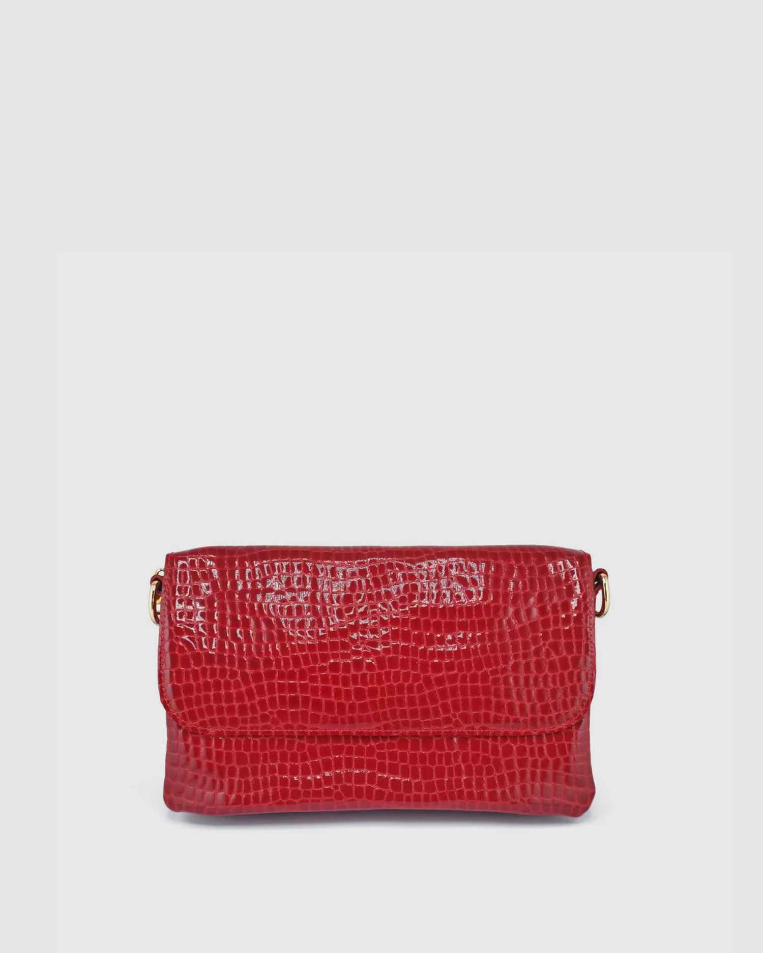 Izoa Lana Foldover Handbag in Burgundy