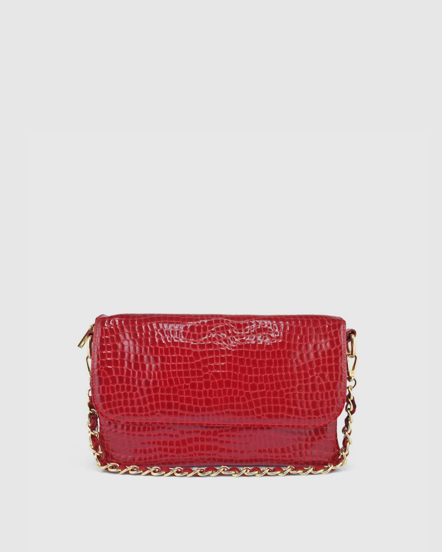 Izoa Lana Foldover Handbag in Burgundy