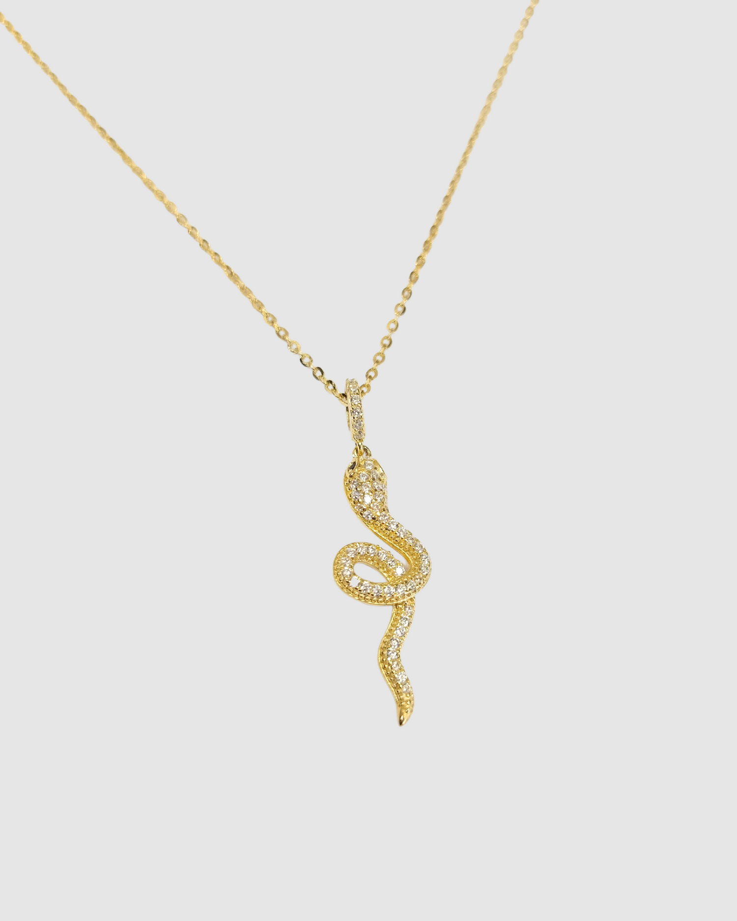 Izoa Ivy Snake Necklace Gold