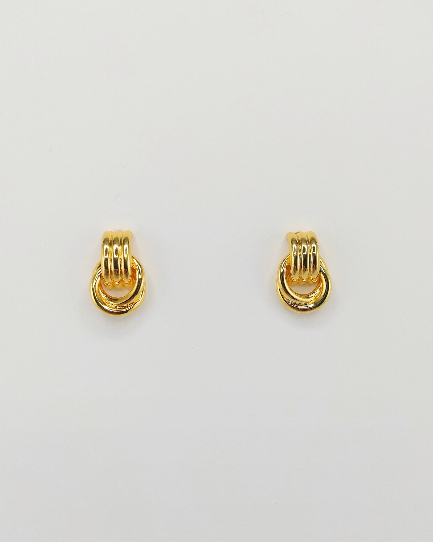 Izoa Mini Fusion Stud Earrings Gold