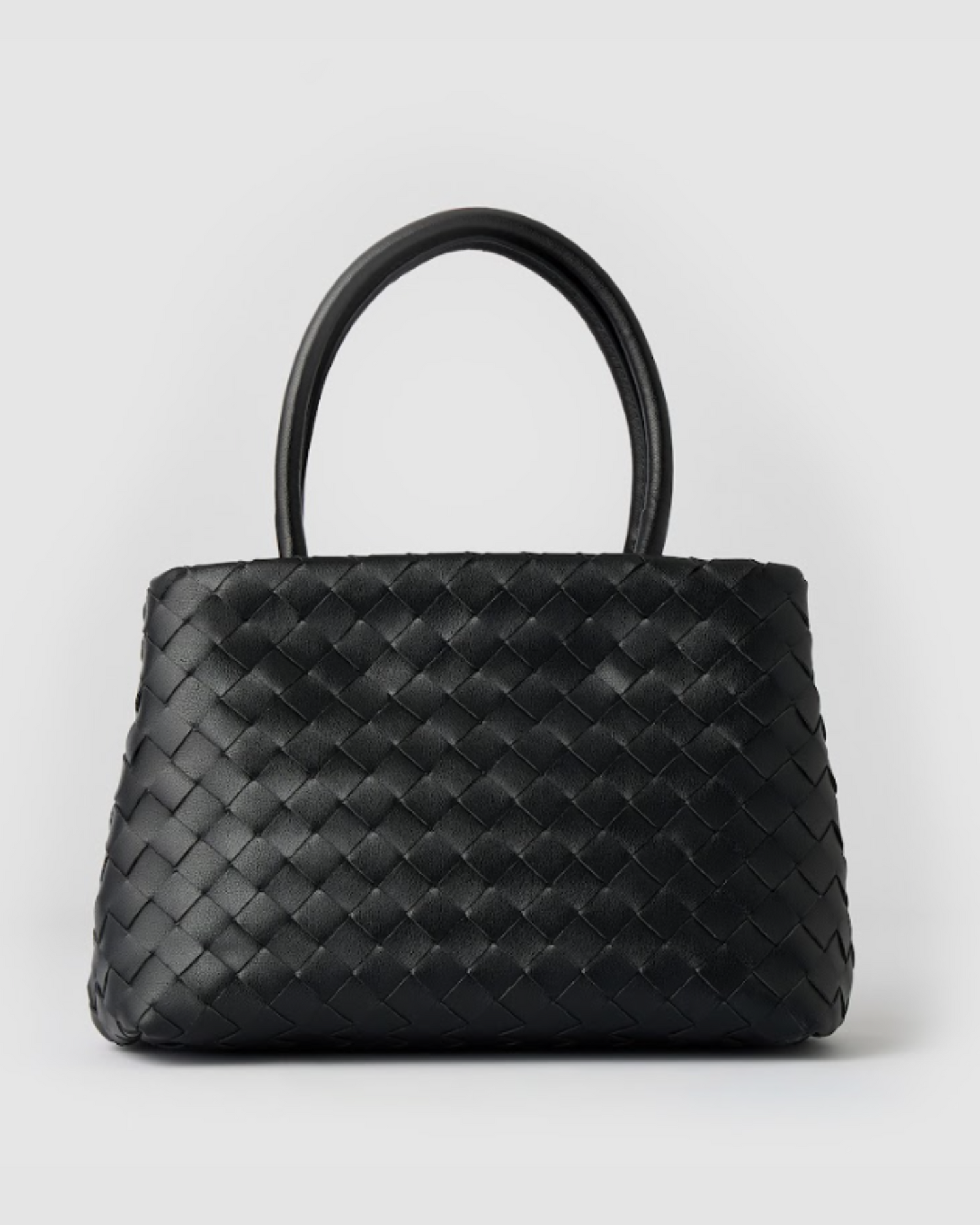 Izoa Vincenza Woven Tote Bag Black