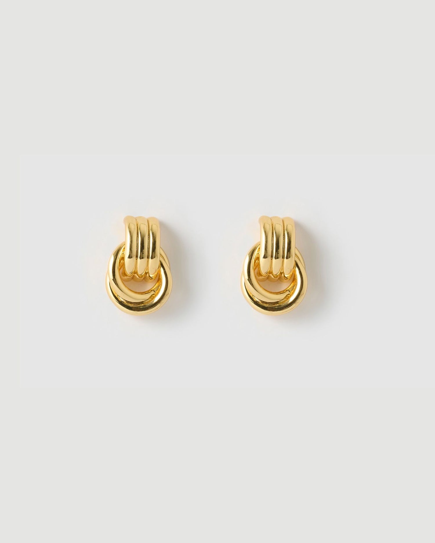 Izoa Mini Fusion Stud Earrings Gold