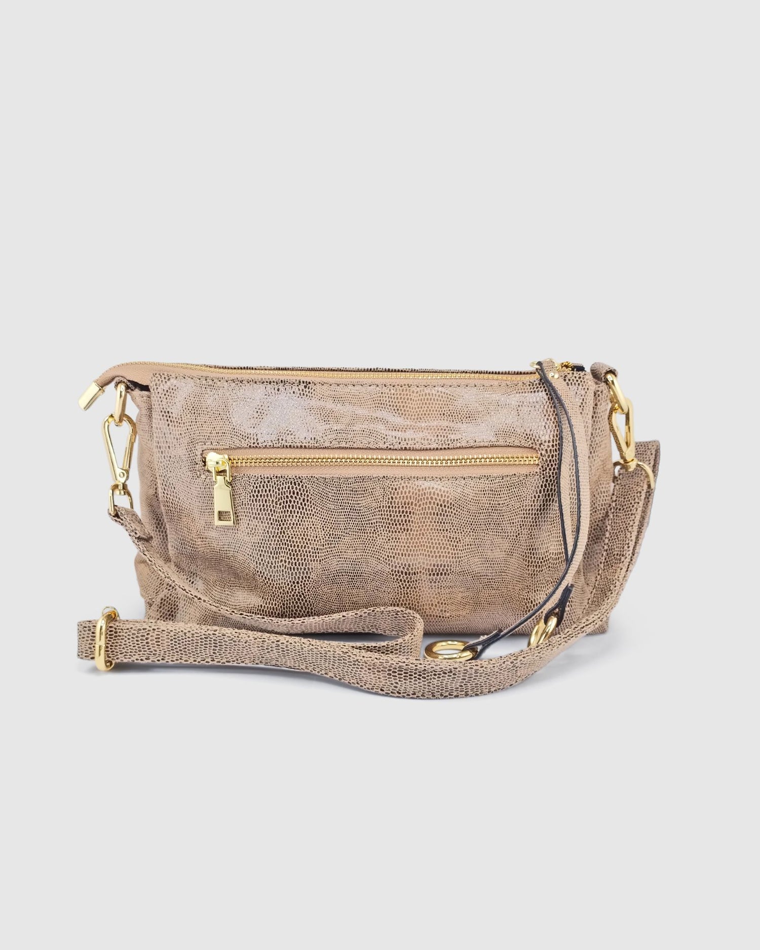 Izoa Chloe Bag in Brown Snake