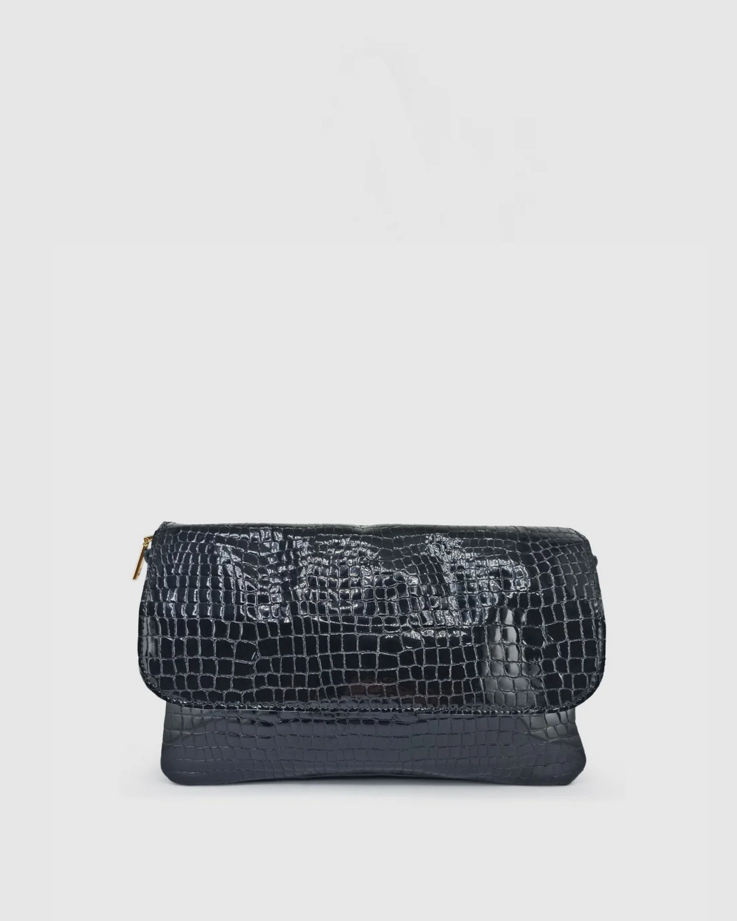 Izoa Lana Foldover Handbag in Black