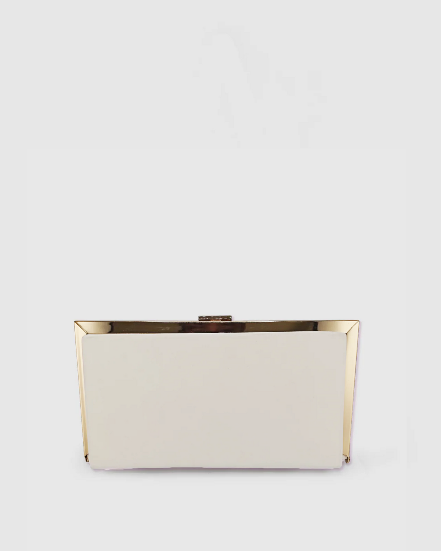 Izoa Amanda Clutch White Gold