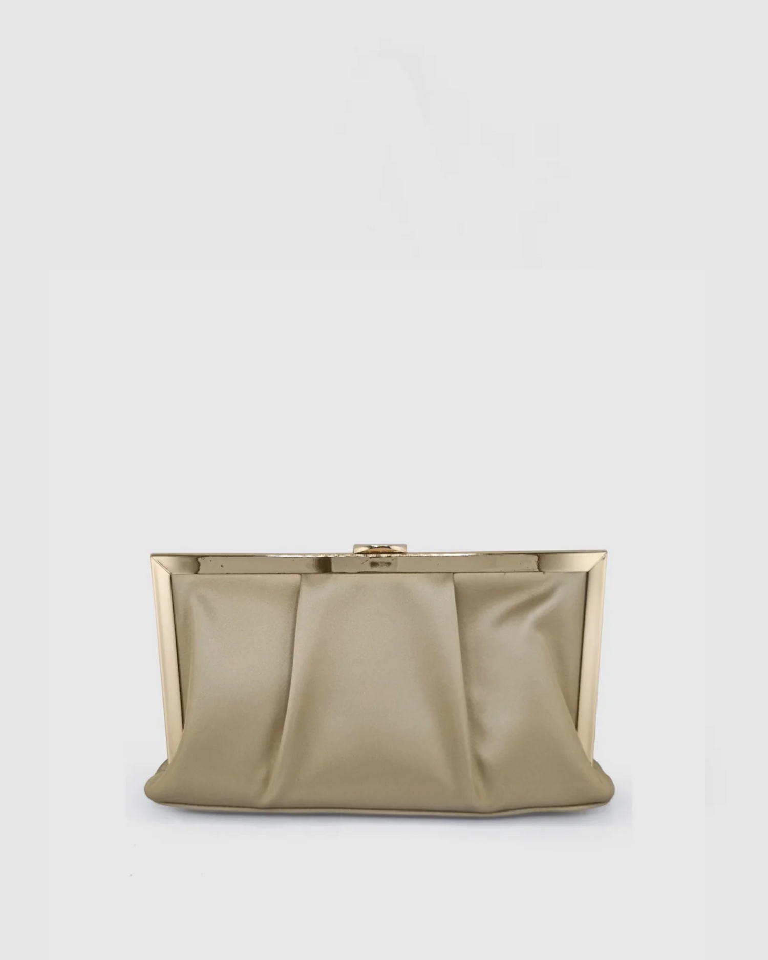 Izoa Gia Pleated Clutch Gold