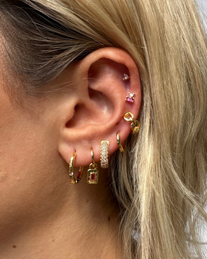 Izoa Gemma Ear Cuff Set Gold