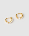 Izoa Adeline Huggie Gold Pearl