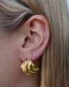 Izoa Aimee Stud Earrings Gold