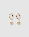Izoa Agatha Earrings Gold Freshwater Pearl