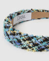 Izoa Jade Headband Black/Blue