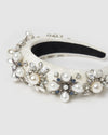 Izoa Iris Pearl White Headband