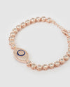 Izoa Romania Evil eye Tennis Bracelet Rose Gold