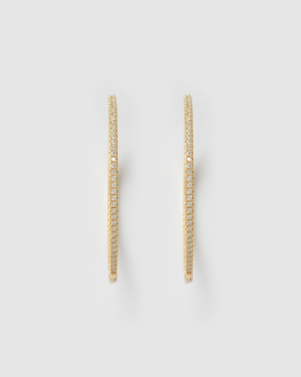 Izoa Jess Hoop Earrings Gold