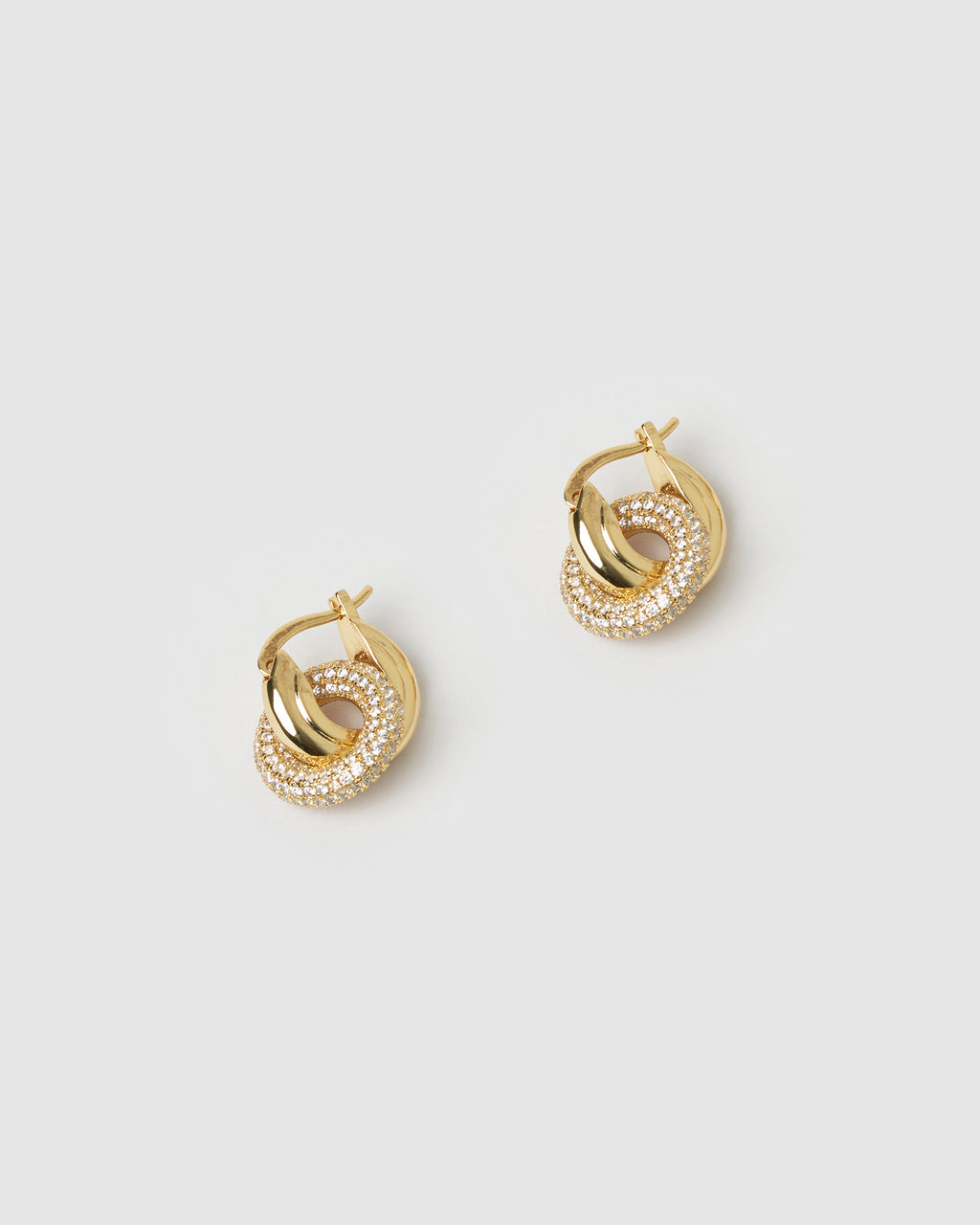 Izoa Kelly Mini Drop Huggie Earrings