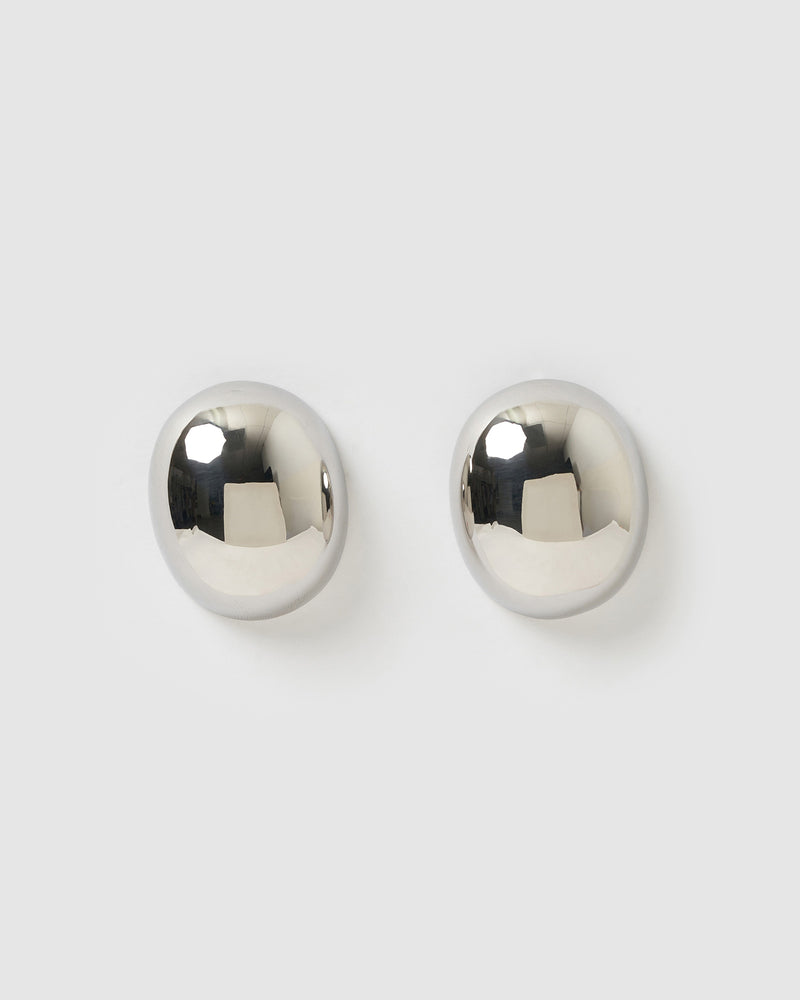 Izoa Azura Stud Earrings Silver