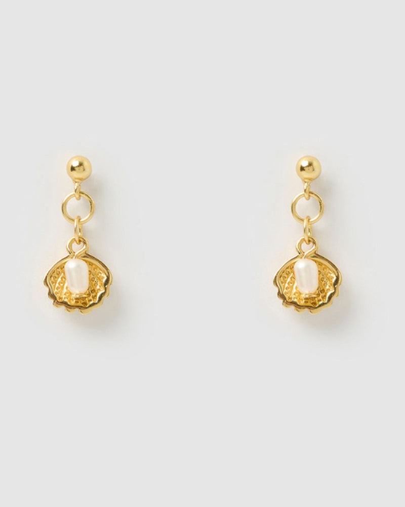 Izoa Clara Stud Gold Pearl