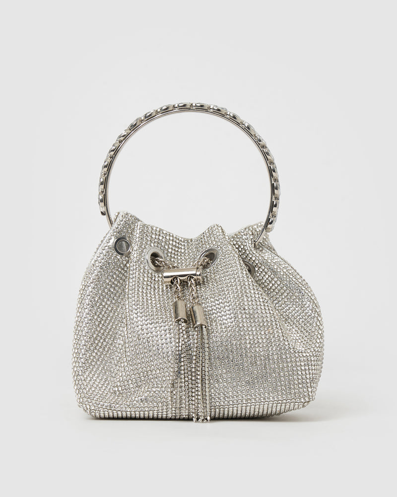 Izoa Crystal Bag Silver