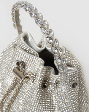 Izoa Crystal Bag Silver