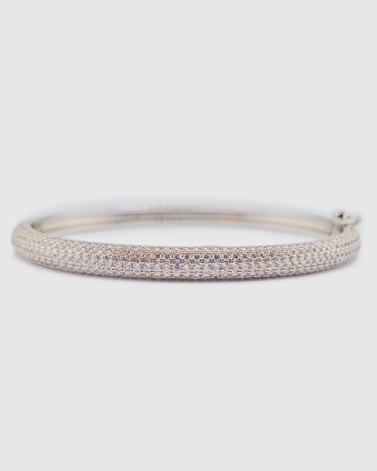 Izoa Ashley Cubic Zirconia Cuff Silver