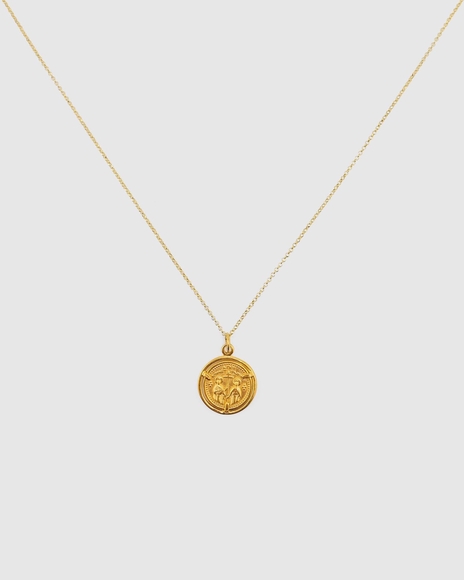 Izoa Faith Pendant Necklace Gold