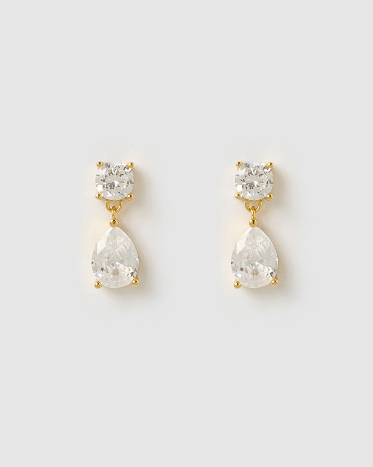 Izoa Ottie Stud Earrings Gold