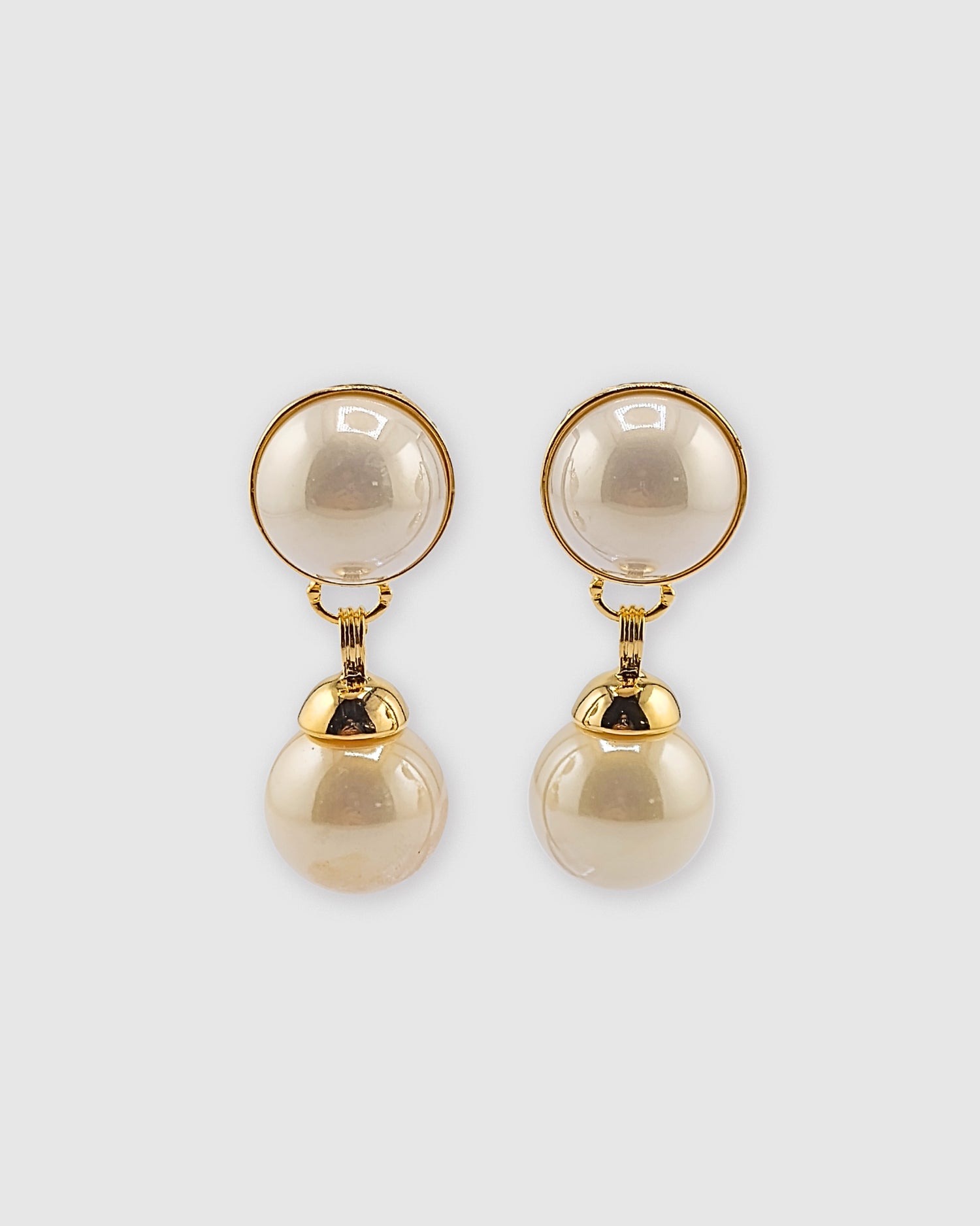 Izoa Josette Drop Earrings Pearl