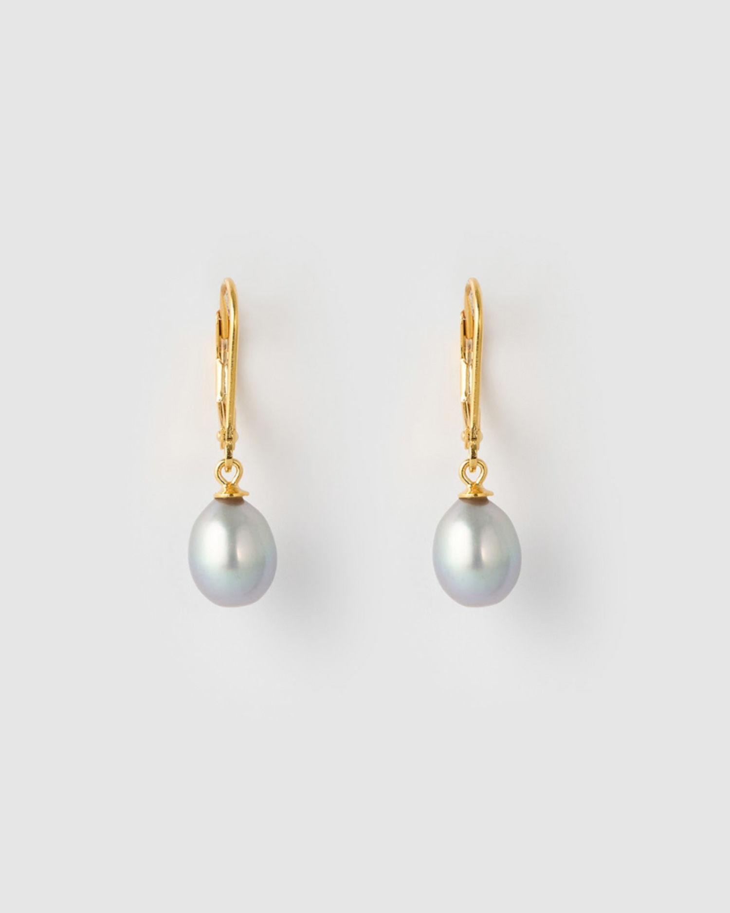 Izoa Juliet Earrings Silver Pearl