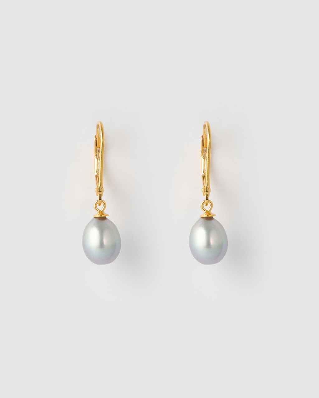 Izoa Juliet Earrings Silver Pearl