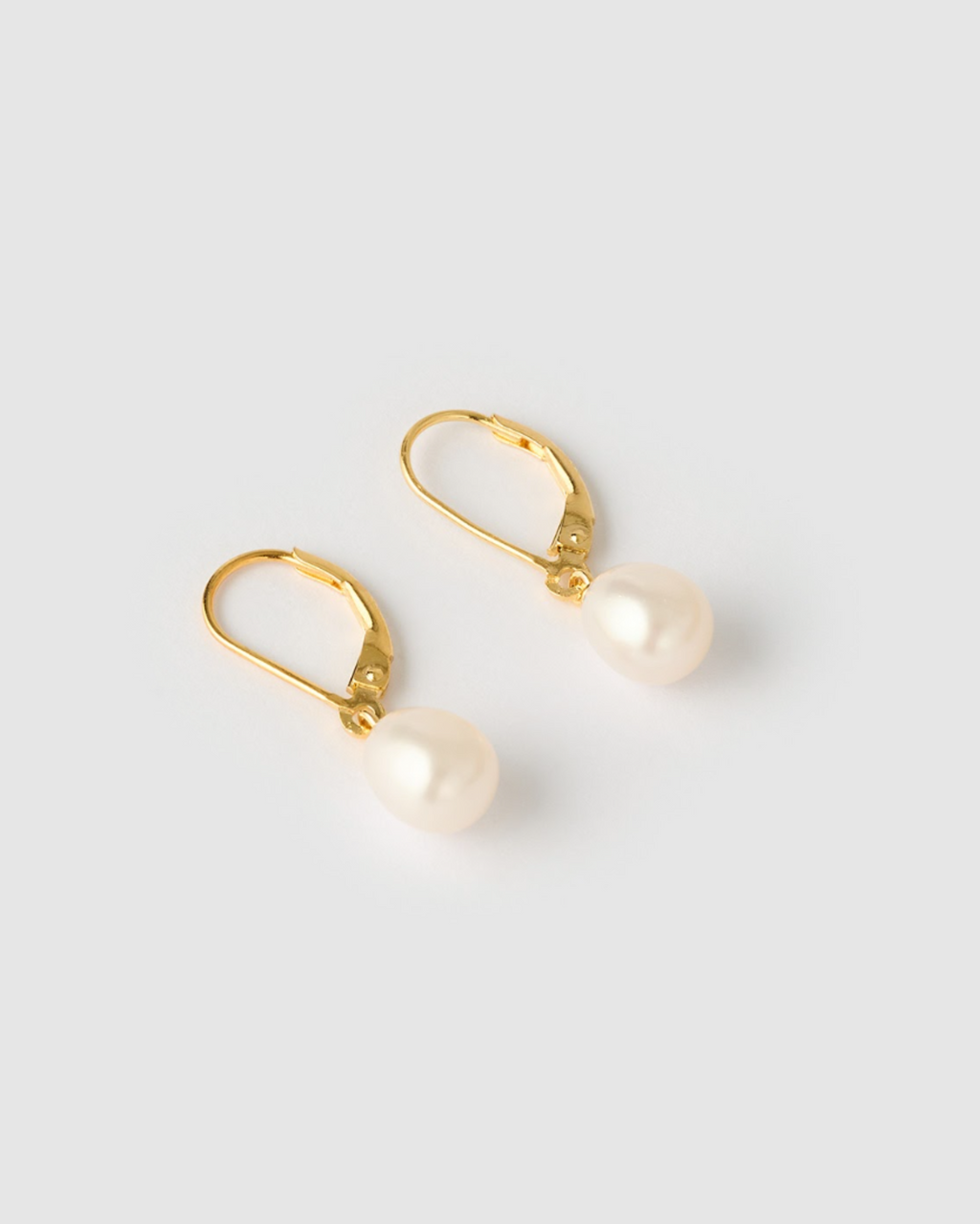 Izoa Juliet Earrings Gold Pearl